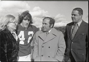 Tim Berra, Yogi Berra, Carmen Berra, and Randolph W. Bromery