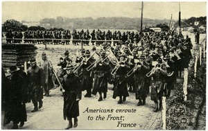 Americans en route to the front, France
