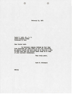 Letter from Mark H. McCormack to Louis W. Ladd