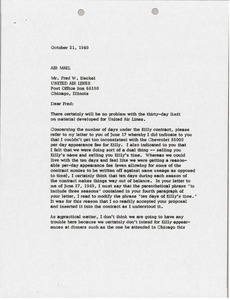 Letter from Mark H. McCormack to Fred W. Heckel