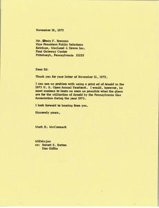 Letter from Mark H. McCormack to Edwin F. Brennan