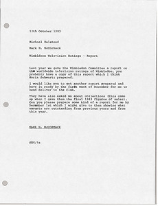 Memorandum from Mark H. McCormack to Michael Halstead