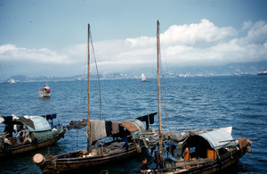 Three moored sampans