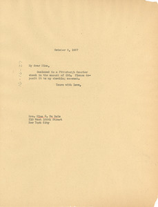 Letter from W. E. B. Du Bois to Nina Du Bois