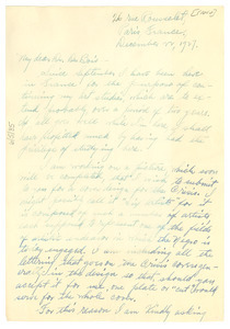 Letter from Hale Woodruff to W. E. B. Du Bois