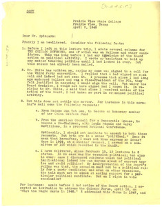 Letter from W. E. B. Du Bois to Arthur Spingarn