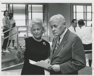 Mrs. H. Lawrence Bogert, Jr. and unidentified man