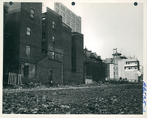 Rear of houses on Hudson Street