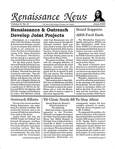 Renaissance News, Vol. 2 No. 6 (June 1988)