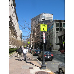 "Family Meeting Area" signs on Stuart Street