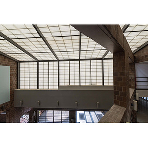 Harriet Tubman House atrium skylight from third floor, center