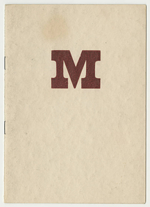 Football program Springfeild College vs. UMass Aggies (November 15, 1919)
