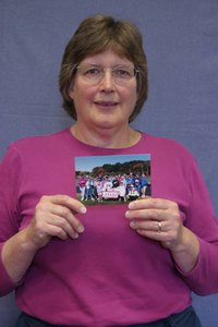 Rachel Baumgartner at the Reading Mass. Memories Road Show