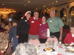 Stoneham Bank employees volunteer at the Senior Holiday Luncheon at Montvale Plaza