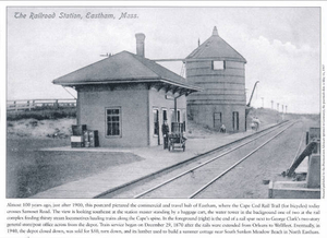 Railroad station with water tower