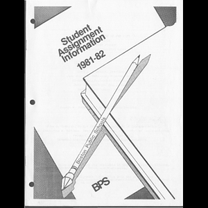 Student assignment information 1981 - 82.