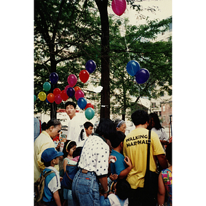 People viewing Parcel C at a Recreation Day event