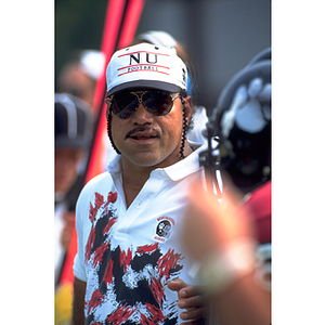 Mosi Tatupu, assistant coach of the Northeastern football Team