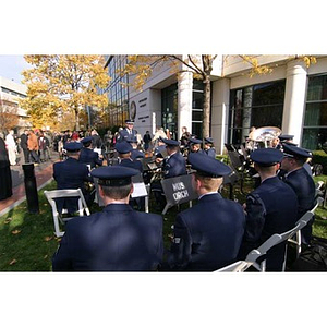 The Air National Guard Band of the Northeast at the Veterans Memorial dedication ceremony