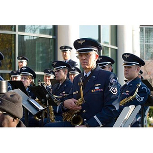 Air National Guard Band of the Northeast at the Veterans Memorial dedication ceremony