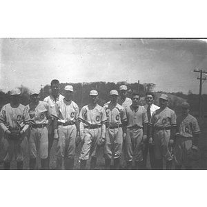 Early baseball team group photo