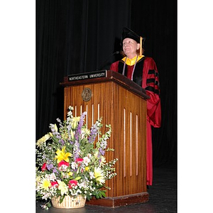 Patricia Kiladis speaks at School of Nursing convocation