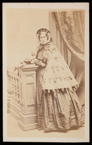 Studio portrait of Catherine Boreland Foster, Boston, Mass., 1862