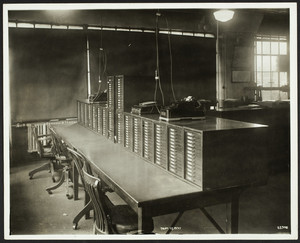 Interior view of an office, location unknown, 1937