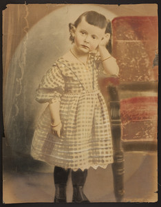 Portrait of a child, location unknown, undated