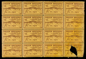 Grand Opening of Bridges at Bourne, Mass. stamps