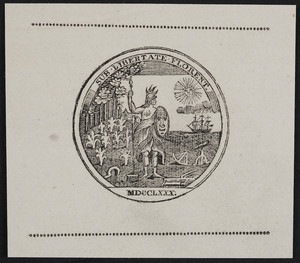 Sample seal of the American Academy of Arts & Sciences, location unknown, 1780