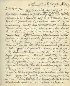 Letter from Benjamin Smith Lyman to Gonpei Kuwada