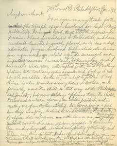 Letter from Benjamin Smith Lyman to Susan Inches Lesley