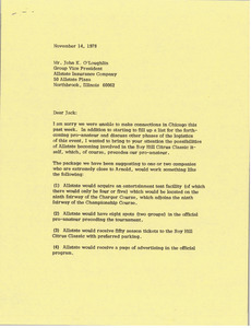 Letter from Mark H. McCormack to John K. O'Loughlin
