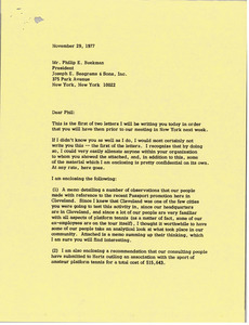 Letter from Mark H. McCormack to Philip E. Beekman