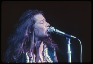 Janis Joplin, performing at Woodstock
