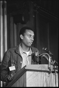 Stokely Carmichael speaking at the Youth, Non-Violence, and Social Change conference, Howard University