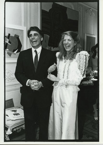Andrew Stein and Lynn Forester laughing