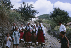 Family on visit to Labuništa village