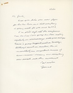 Letter from Leonard Roy Frank to Judi Chamberlin