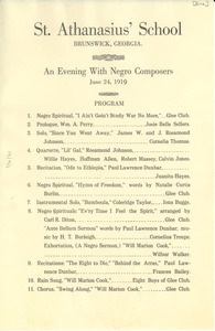 An evening with Negro composers
