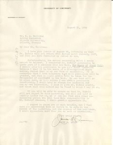 Letter from James A. Quinn to S. A. Sullivan