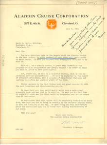Letter from Harry E. Davis to W. E. B. Du Bois