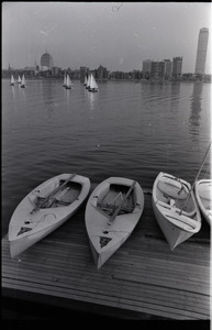 Views of Boston: sailboats on the Charles River
