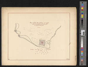 Plan du Fort Boccachica qui deffend l'entrée de Cartagene sur la cote septle de l'isthme de Panama
