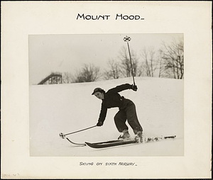 Skiing on Sixth Fairway, Mount Hood: Melrose, Mass.