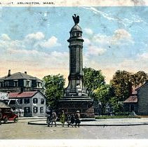 Postcard "Soldier's Monument, Arlington, Mass"