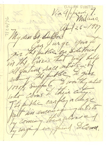 Letter from Lillian Evanti to W. E. B. Du Bois