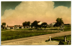 Blank hand-colored postcard of Trevose, Pa.