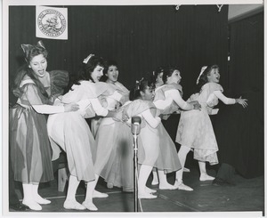 Performers in Christmas play